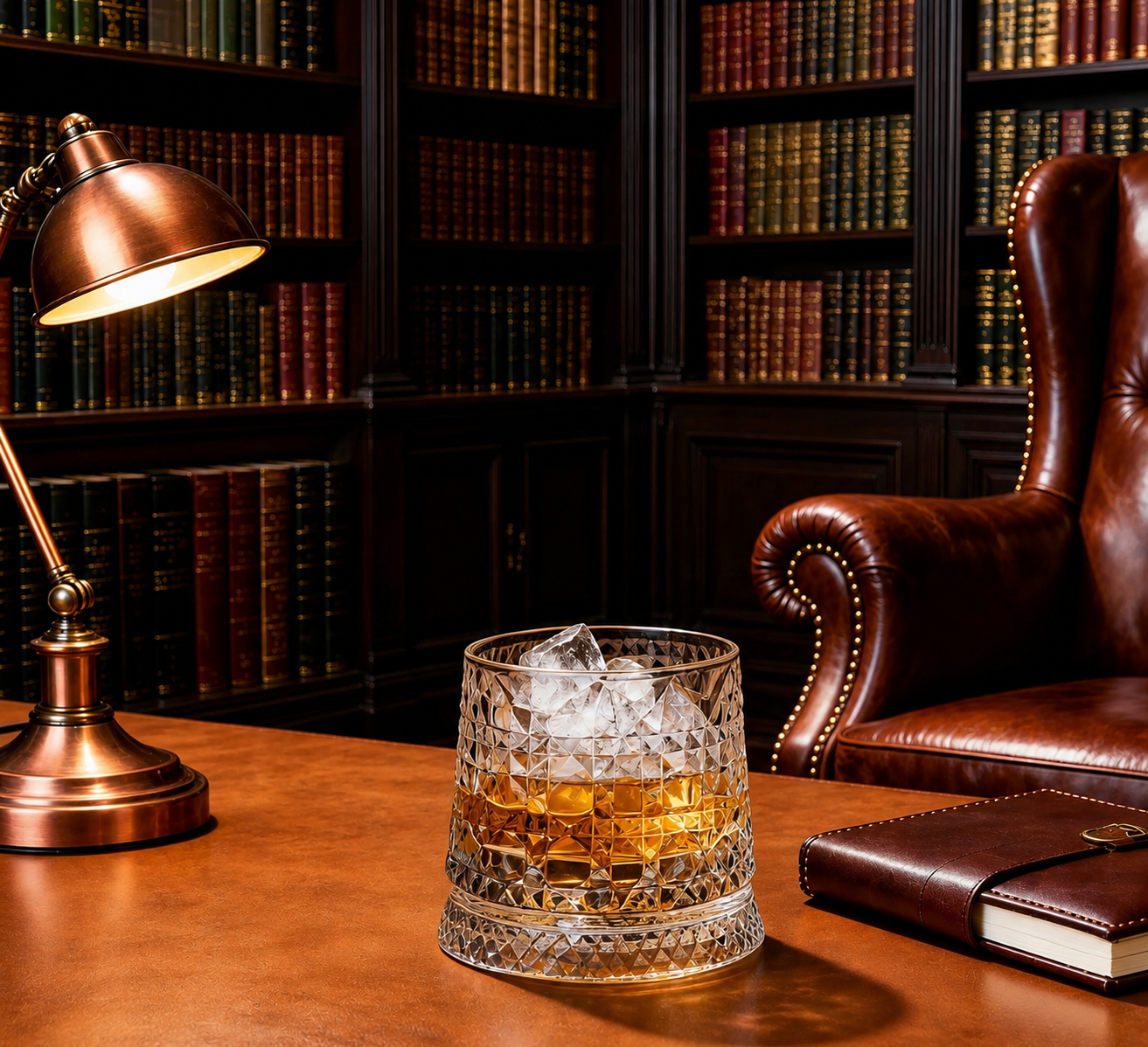 Midnight Reserve™ Rotating Whiskey Glass